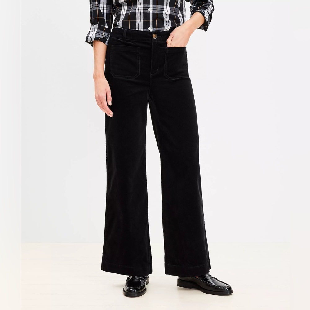 Palmer Wide Leg Pants in Brushed Corduroy